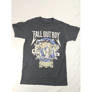 Fall Out Boy Wintour 2016 Small Shirt 2-Sided Dates on Back Band Tee Pop Punk BS
